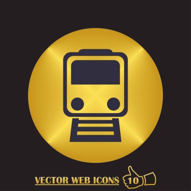 tren simgesi vektör illüstrasyonu.