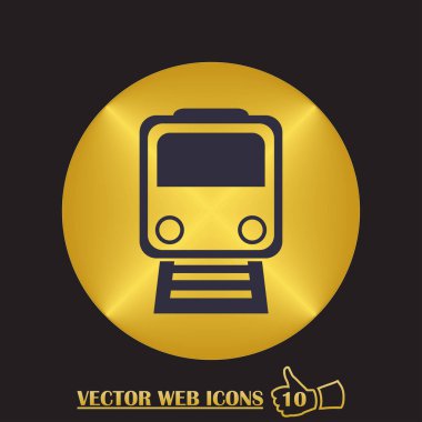 tren simgesi vektör illüstrasyonu.