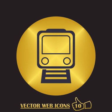tren simgesi vektör illüstrasyonu.