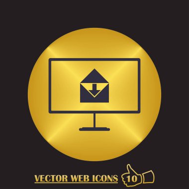 Dizüstü posta kavramı simgesi