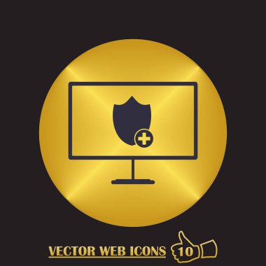 monitör simgesini kalkan