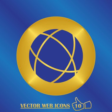 Web sitesi simge. Dünya web stili