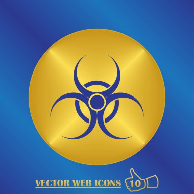 İzole biohazard simgesinin resmi