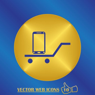 Gerçekçi cep telefonu ile boş perde. Vektör eps10 çizim