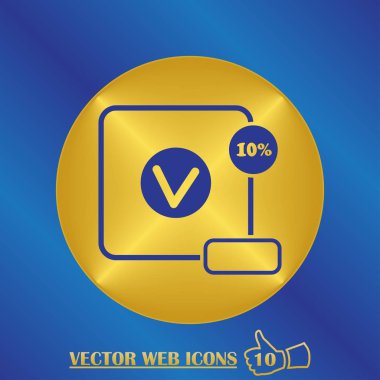 Satış, fiyat etiketi simgesi. Vektör düz tasarlamak