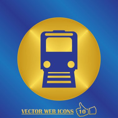 tren simgesi vektör illüstrasyonu.