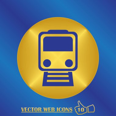 tren simgesi vektör illüstrasyonu.