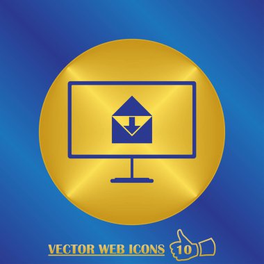 Dizüstü posta kavramı simgesi