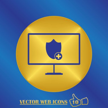 monitör simgesini kalkan