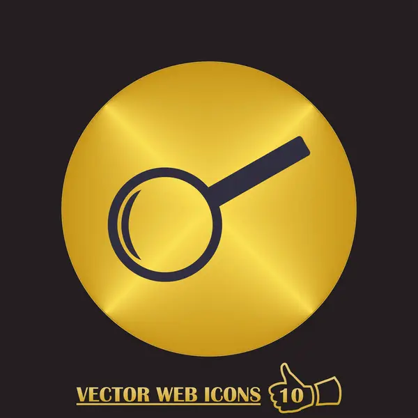 Search Icon flat Vector — Stock Vector