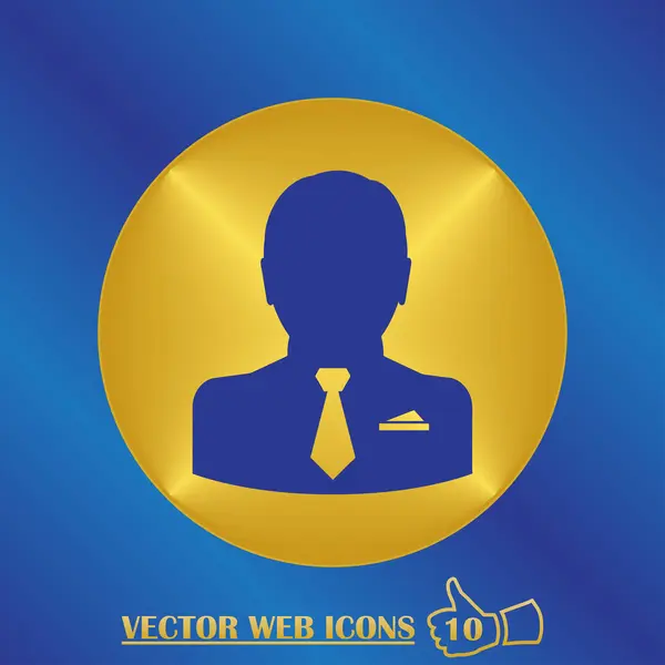 Man icon. flat design style — Stock Vector