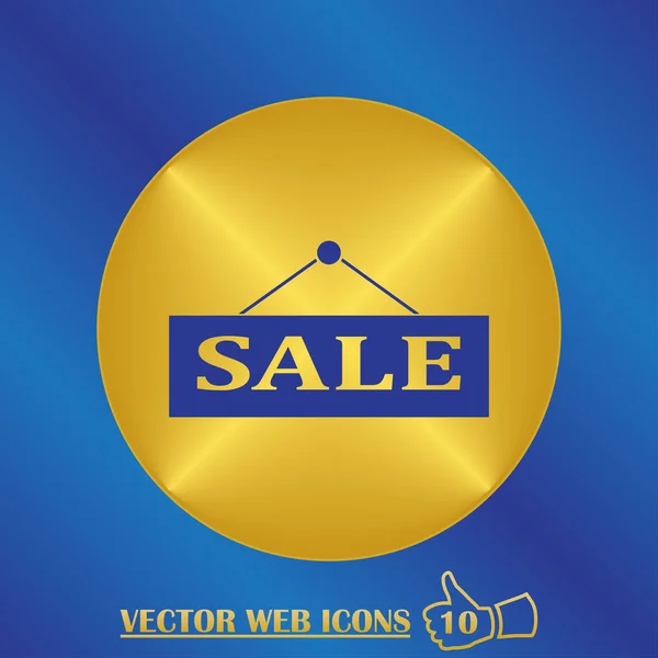 Verkauf Zeichen Web-Symbol. — Stockvektor