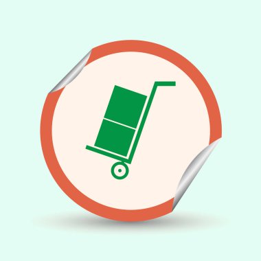 Bagaj web tasarım stili. vektör simgesi