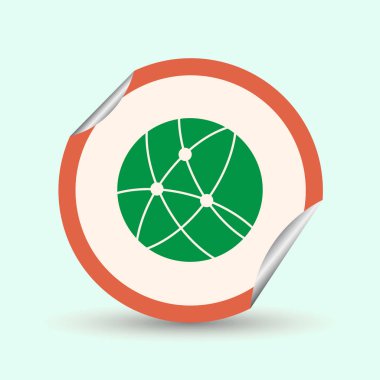 World Wide Web. İzole vektör simgesi