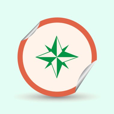 Pusula gül web simgesi