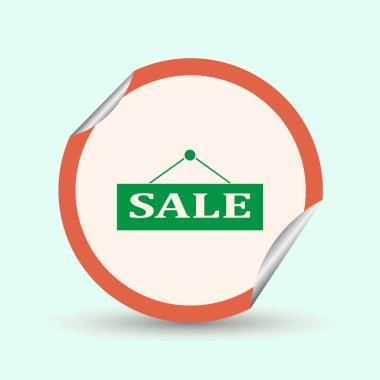 Fiyat etiketleri. Satılık web simgesi