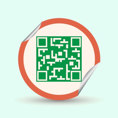 Basit simge Qr kodu.