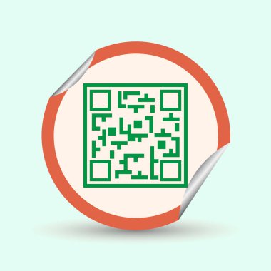 Basit simge Qr kodu.