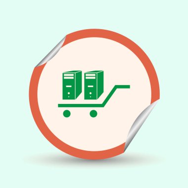 Bilgisayar kutsal kişilerin resmi. Web tasarım stili