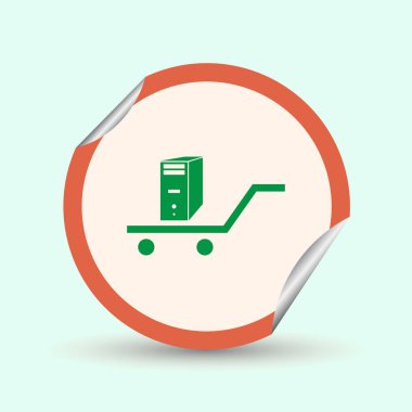 Bilgisayar kutsal kişilerin resmi. Web tasarım stili