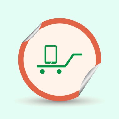 Telefon simge vektör. Web tasarım stili