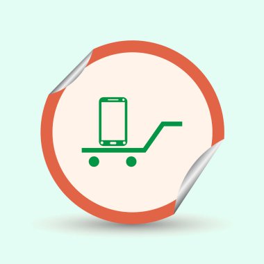 Telefon simge vektör. Web tasarım stili