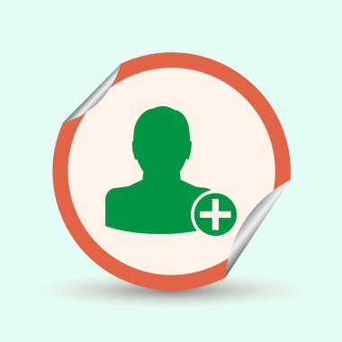 arkadaş simgesi ekle. Vektör Eps 10