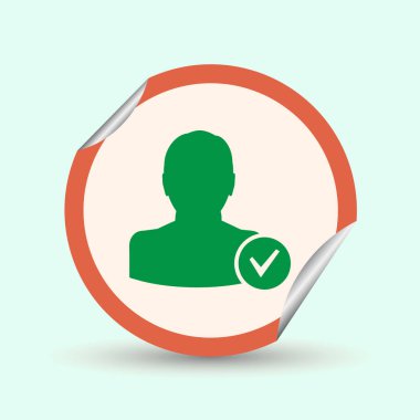 arkadaş simgesi ekle. Vektör Eps 10