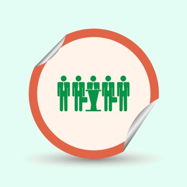 insanlar web vektör simgesi.