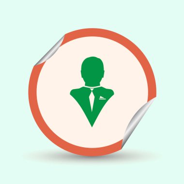 Adam profil simge vektör