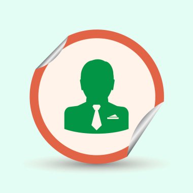 Adam profil simge vektör