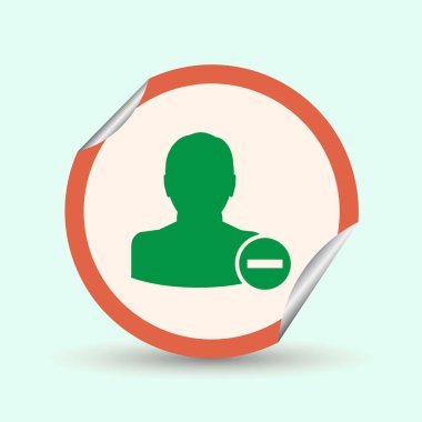Kişi simgesi kaldırın. Web tasarım stili