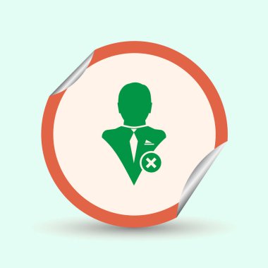 Kişi simgesi kaldırın. Web tasarım stili