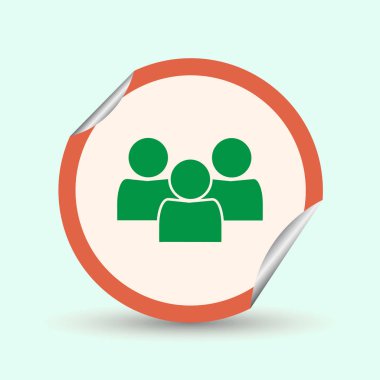 insanlar web vektör simgesi.