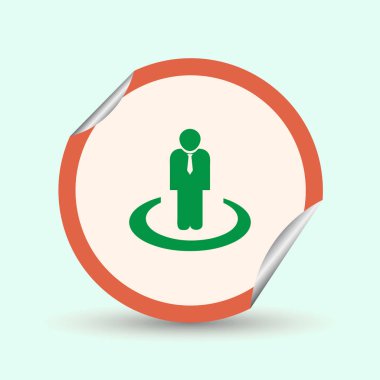 Adam profil simge vektör