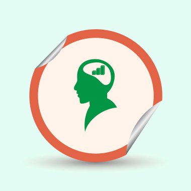 Zihin paylaşımcı kişinin finansal pasta grafiği olarak iş dünyasına kafası yatar.