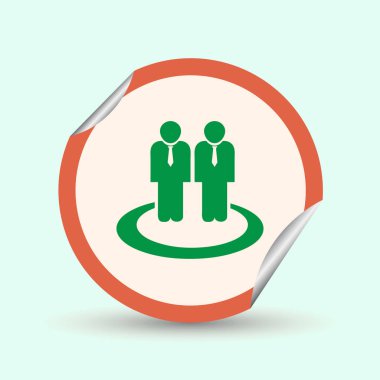 insanlar web vektör simgesi.