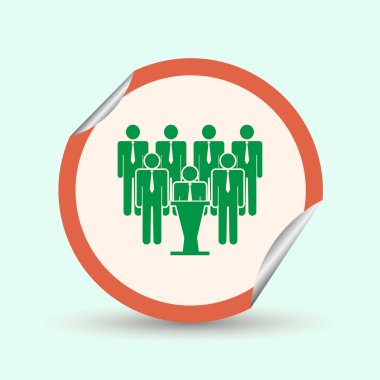 insanlar web vektör simgesi.