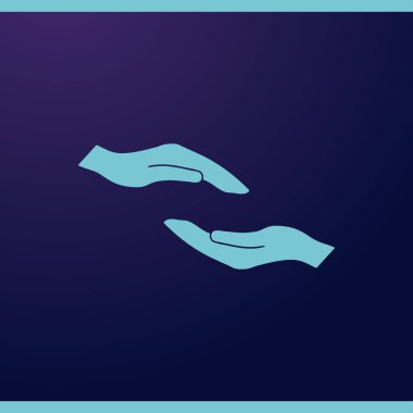 Destekleyici elleri vektör çizim