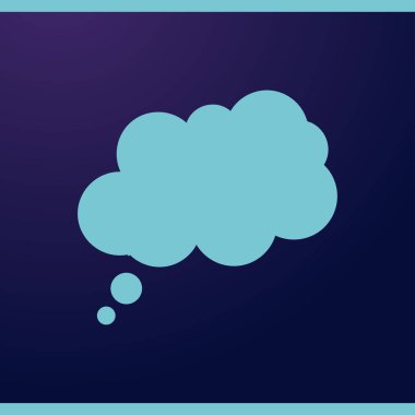 Bulut simgesi, vektör çizimi. düz tasarım biçimi