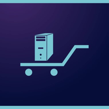 Bilgisayar kutsal kişilerin resmi. Web tasarım stili