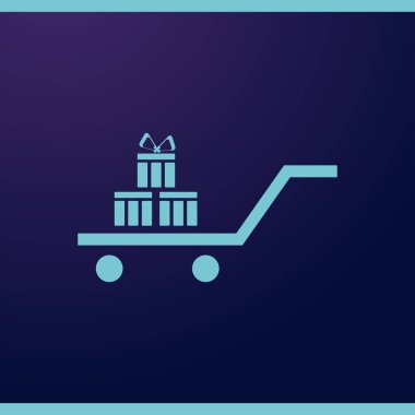 Hediye, hediye, Giftbox izole düz Web telefon simgesi