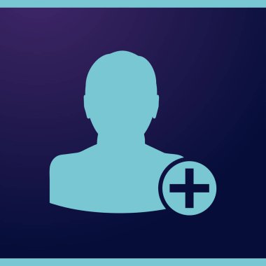 arkadaş simgesi ekle. Vektör Eps 10