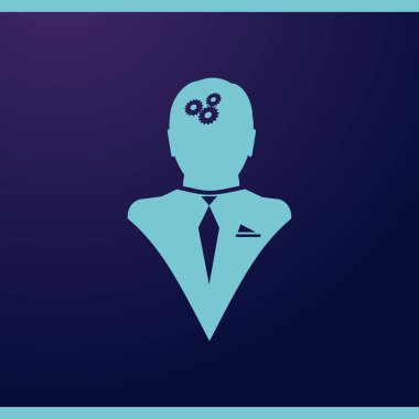 Gears'ı set olarak bir beyin ile insan kafa siluet