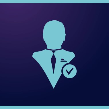 arkadaş simgesi ekle. Vektör Eps 10