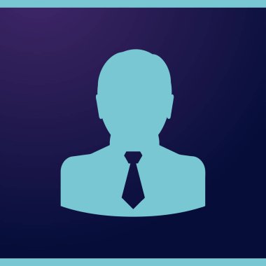 Adam profil simge vektör