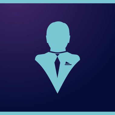 Adam profil simge vektör