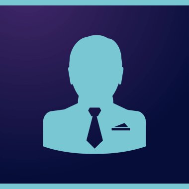 Adam profil simge vektör