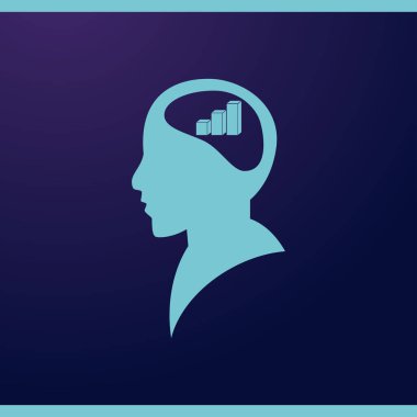 Zihin paylaşımcı kişinin finansal pasta grafiği olarak iş dünyasına kafası yatar.