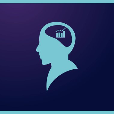 Zihin paylaşımcı kişinin finansal pasta grafiği olarak iş dünyasına kafası yatar.